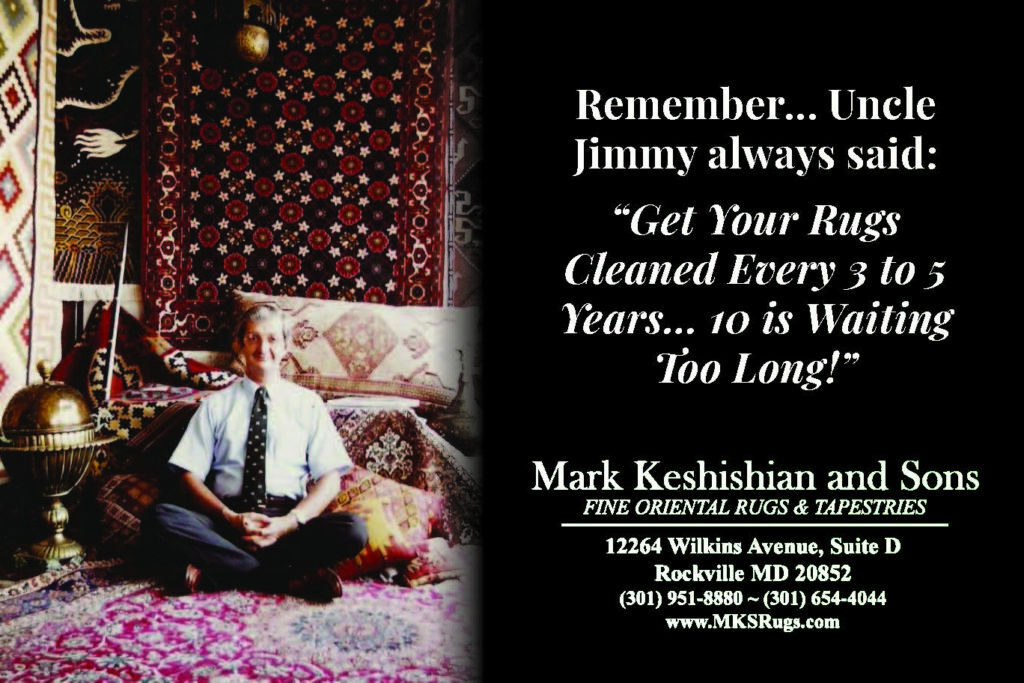 Uncle Jimmy reminding you to get your rugs cleaned COUPON