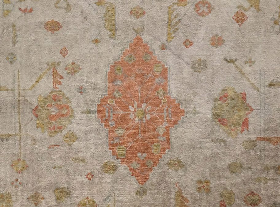 Antiqued Angora Oushak | Oushak 8′ x 10′