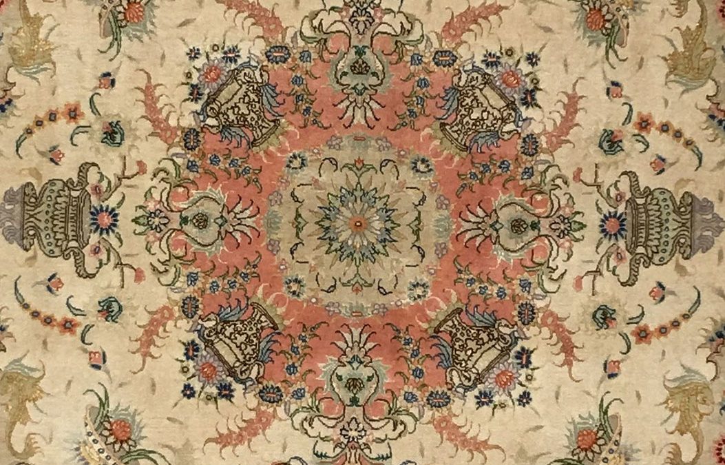 Tabriz with Silk Highlights | Tabriz 5′ x 7′